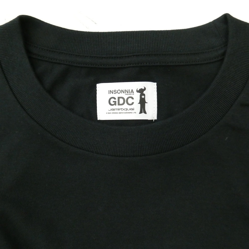 GDC ジーディーシー GD0134 x Jamiroquai ジャミロクワイ x INSONNIA PROJECTS インソニア プロジェクツ プリント 半袖 Tシャツ ブラック系 2【極上美品】【中古】