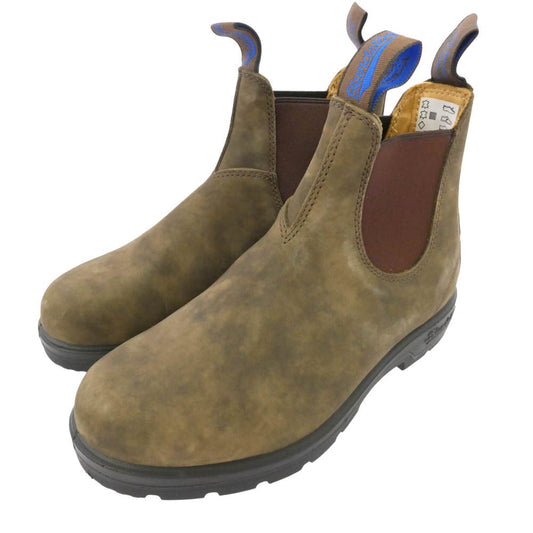 ブランドストーン 584 PU TPU E CUT WARM DRY Leather Chelsea Lug Boots スエード レザー サイドゴア チェルシー ショート ブーツ カーキ系 ブラウン系 UK4【美品】【中古】