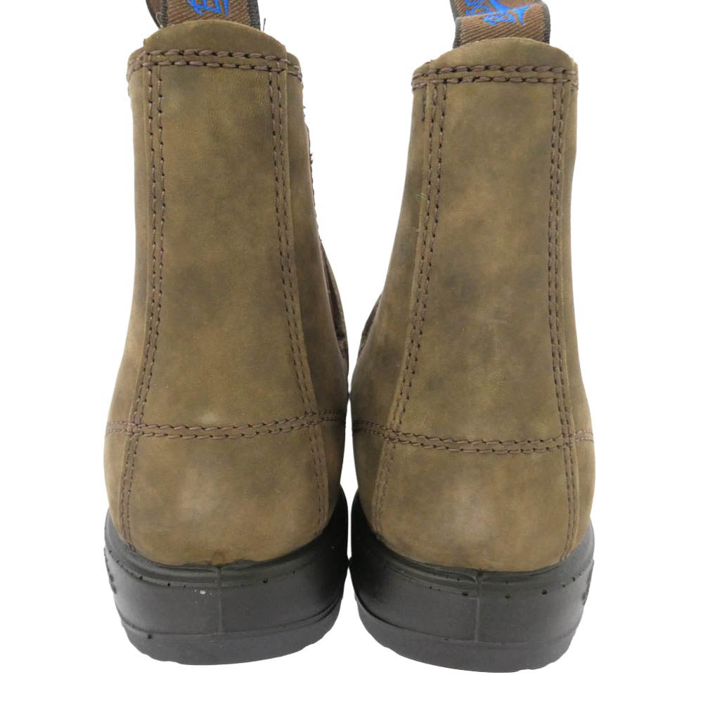 ブランドストーン 584 PU TPU E CUT WARM DRY Leather Chelsea Lug Boots スエード レザー サイドゴア チェルシー ショート ブーツ カーキ系 ブラウン系 UK4【美品】【中古】