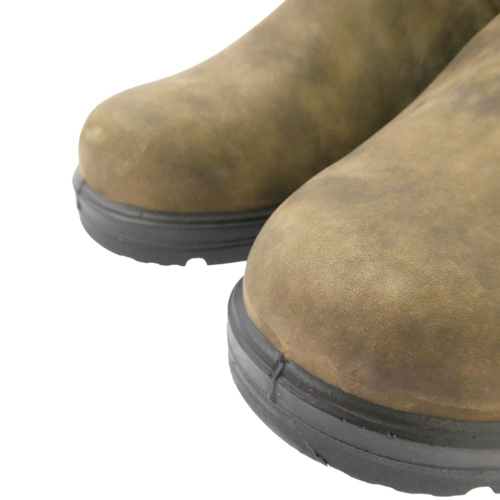 ブランドストーン 584 PU TPU E CUT WARM DRY Leather Chelsea Lug Boots スエード レザー サイドゴア チェルシー ショート ブーツ カーキ系 ブラウン系 UK4【美品】【中古】