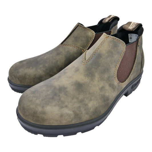 ブランドストーン 2036 SLIP ON SHOE チェルシー サイドゴア スエード レザー ローカット スリッポン ブーツ カーキ系 ブラウン系 UK4【極上美品】【中古】
