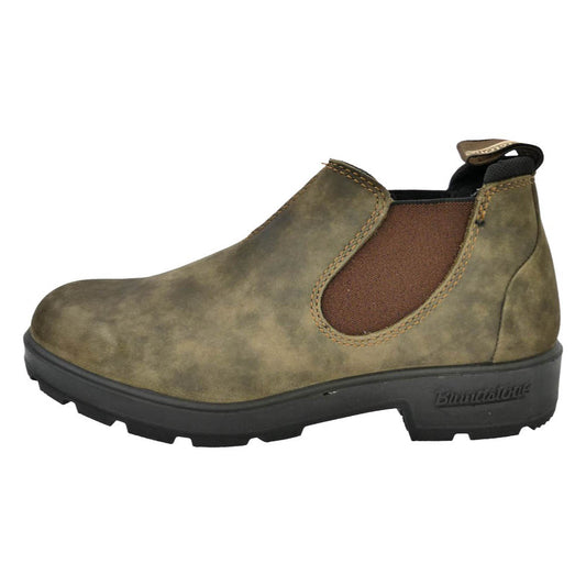 ブランドストーン 2036 SLIP ON SHOE チェルシー サイドゴア スエード レザー ローカット スリッポン ブーツ カーキ系 ブラウン系 UK4【極上美品】【中古】