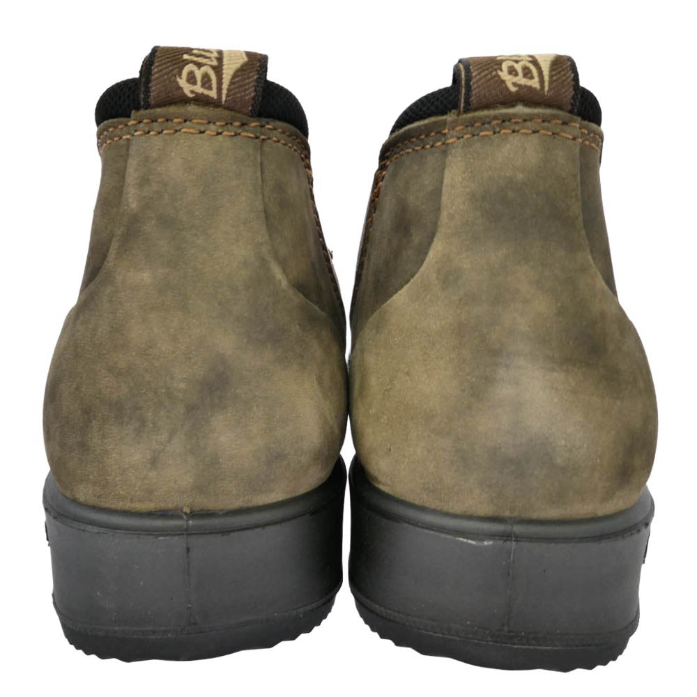 ブランドストーン 2036 SLIP ON SHOE チェルシー サイドゴア スエード レザー ローカット スリッポン ブーツ カーキ系 ブラウン系 UK4【極上美品】【中古】