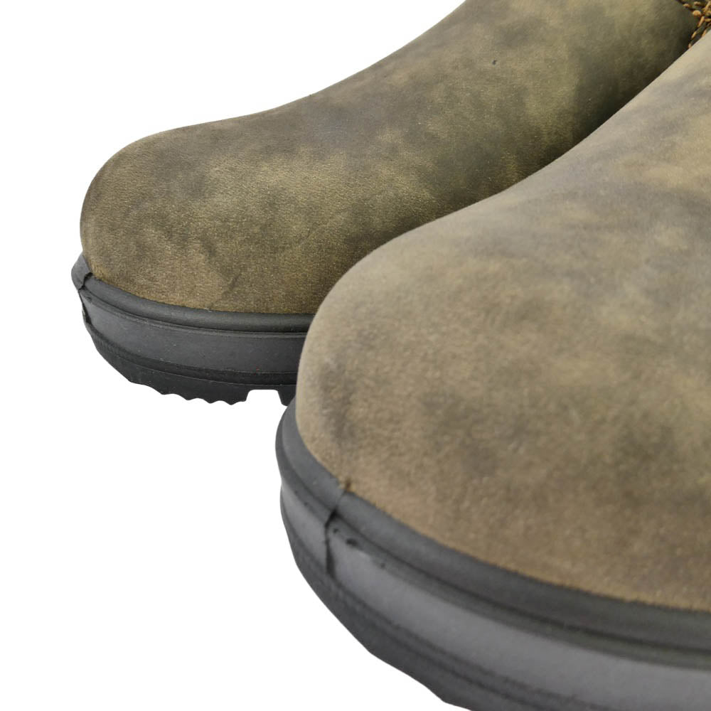 ブランドストーン 2036 SLIP ON SHOE チェルシー サイドゴア スエード レザー ローカット スリッポン ブーツ カーキ系 ブラウン系 UK4【極上美品】【中古】