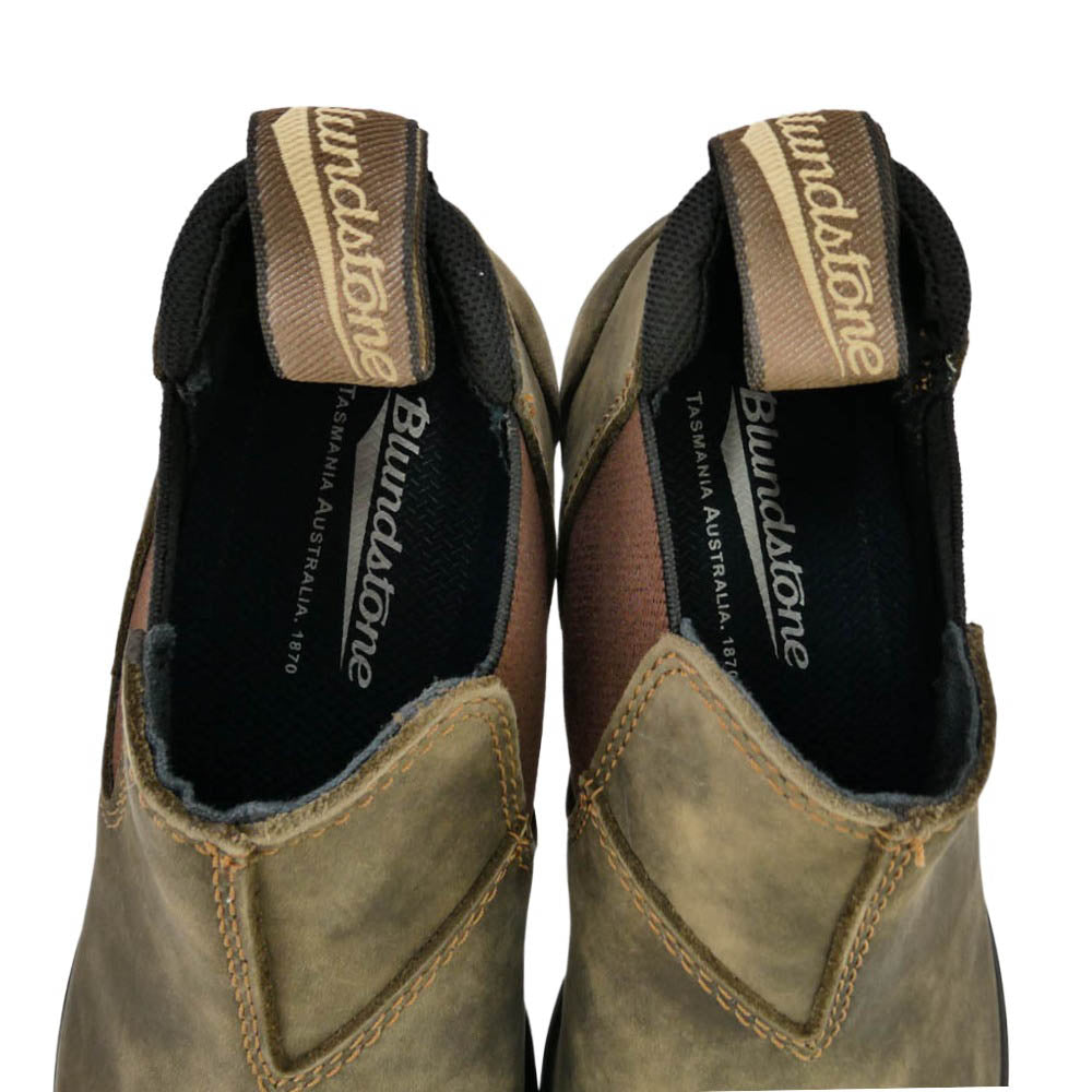 ブランドストーン 2036 SLIP ON SHOE チェルシー サイドゴア スエード レザー ローカット スリッポン ブーツ カーキ系 ブラウン系 UK4【極上美品】【中古】
