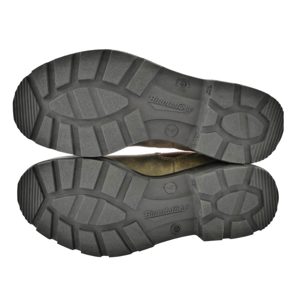 ブランドストーン 2036 SLIP ON SHOE チェルシー サイドゴア スエード レザー ローカット スリッポン ブーツ カーキ系 ブラウン系 UK4【極上美品】【中古】