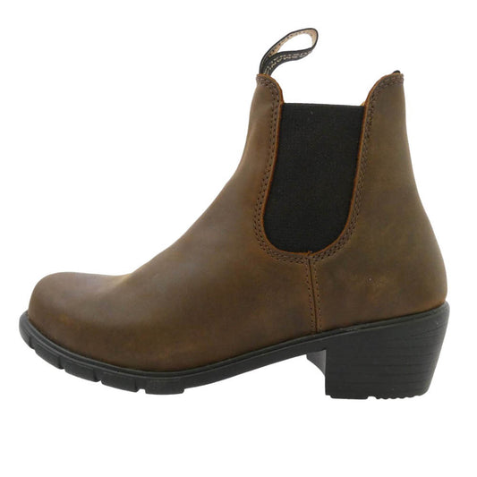 ブランドストーン 1673 PU ELASTIC SIDED Leather Chelsea Lug Boots スエード レザー サイドゴア チェルシー ショート ブーツ ブラウン系 UK4【極上美品】【中古】