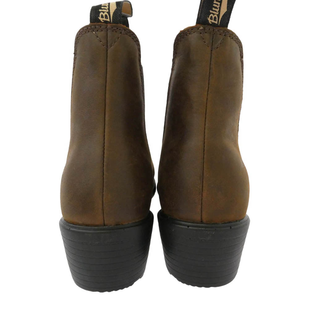 ブランドストーン 1673 PU ELASTIC SIDED Leather Chelsea Lug Boots スエード レザー サイドゴア チェルシー ショート ブーツ ブラウン系 UK4【極上美品】【中古】