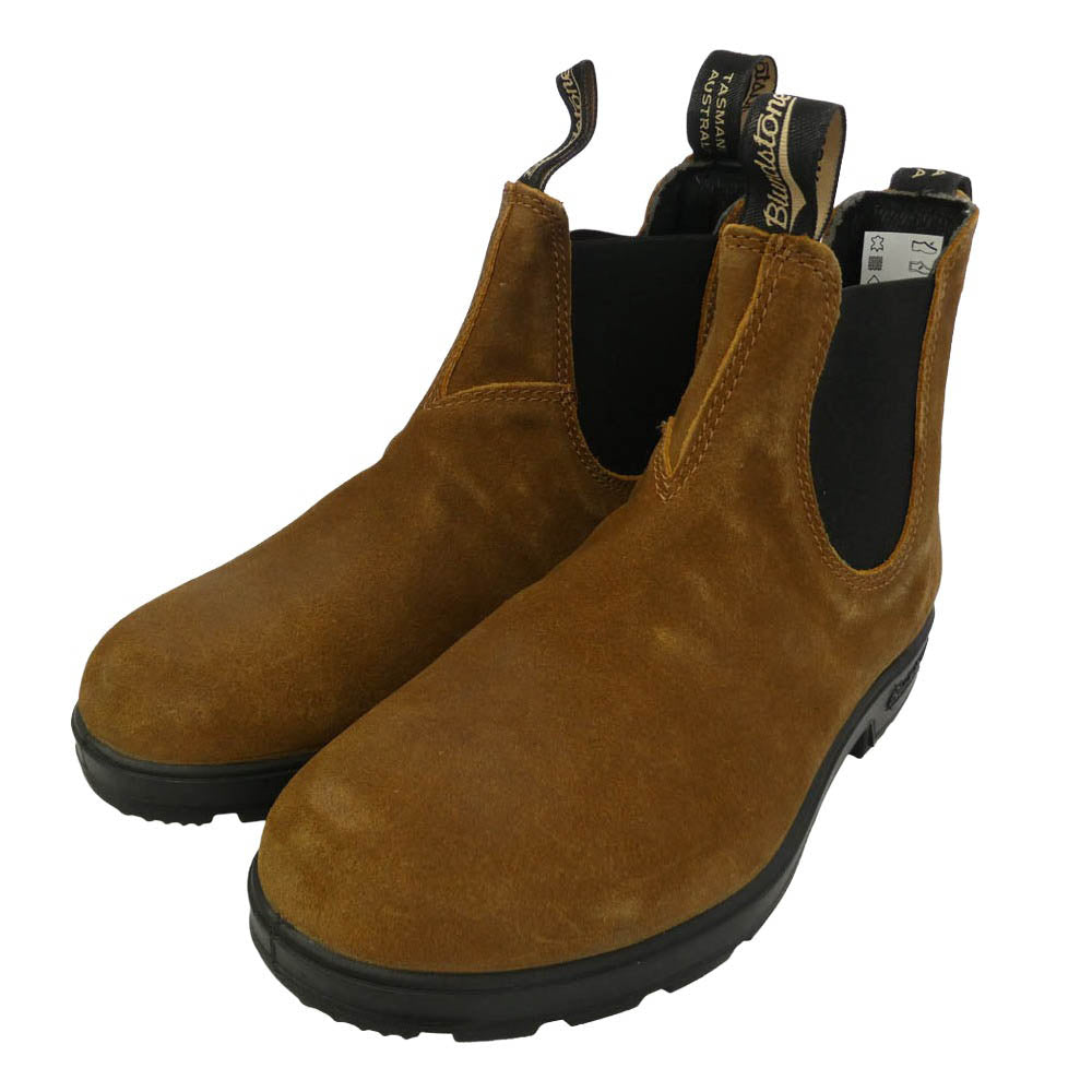 ブランドストーン 1911 ELASTIC SIDED Leather Chelsea Lug Boots スエード レザー サイドゴア チェルシー ショート ブーツ ブラウン系 UK6【中古】