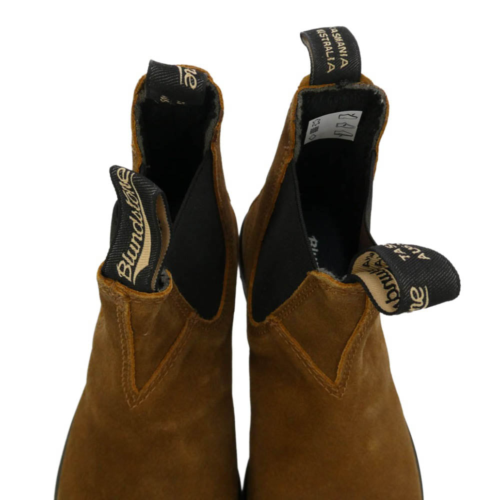 ブランドストーン 1911 ELASTIC SIDED Leather Chelsea Lug Boots スエード レザー サイドゴア チェルシー ショート ブーツ ブラウン系 UK6【中古】