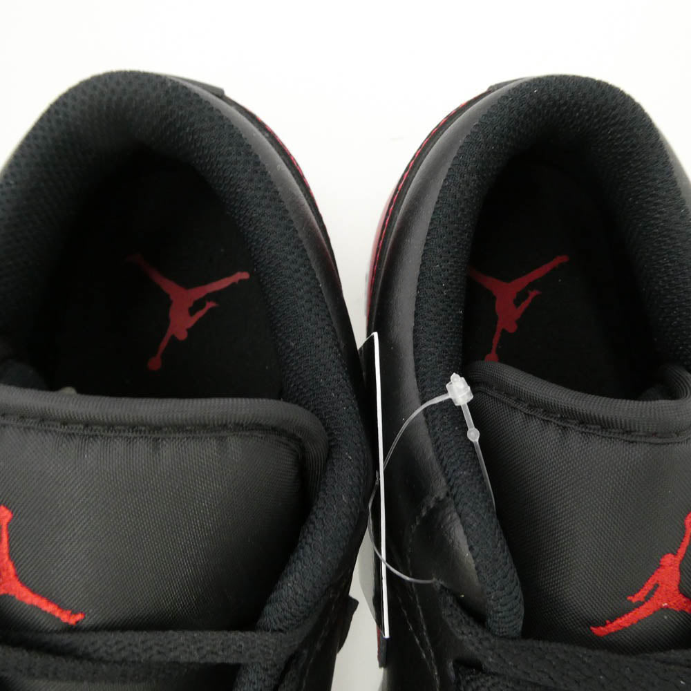 NIKE ナイキ 553558-067 Air Jordan 1 Low Bred Aj1 エアジョーダン1 ロー ブレッド スニーカー ブラック系 レッド系 28.5cm【美品】【中古】