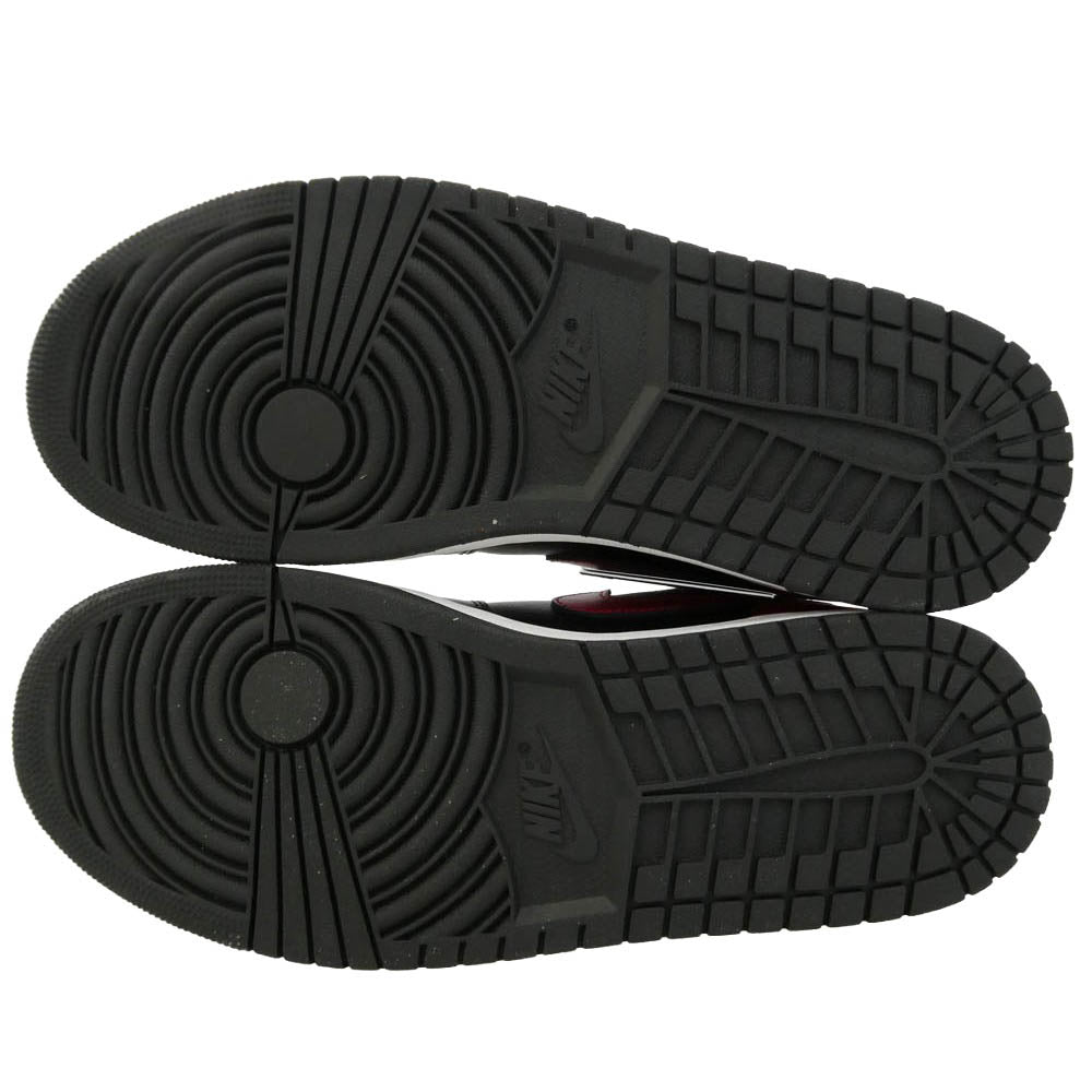 NIKE ナイキ 553558-067 Air Jordan 1 Low Bred Aj1 エアジョーダン1 ロー ブレッド スニーカー ブラック系 レッド系 28.5cm【美品】【中古】
