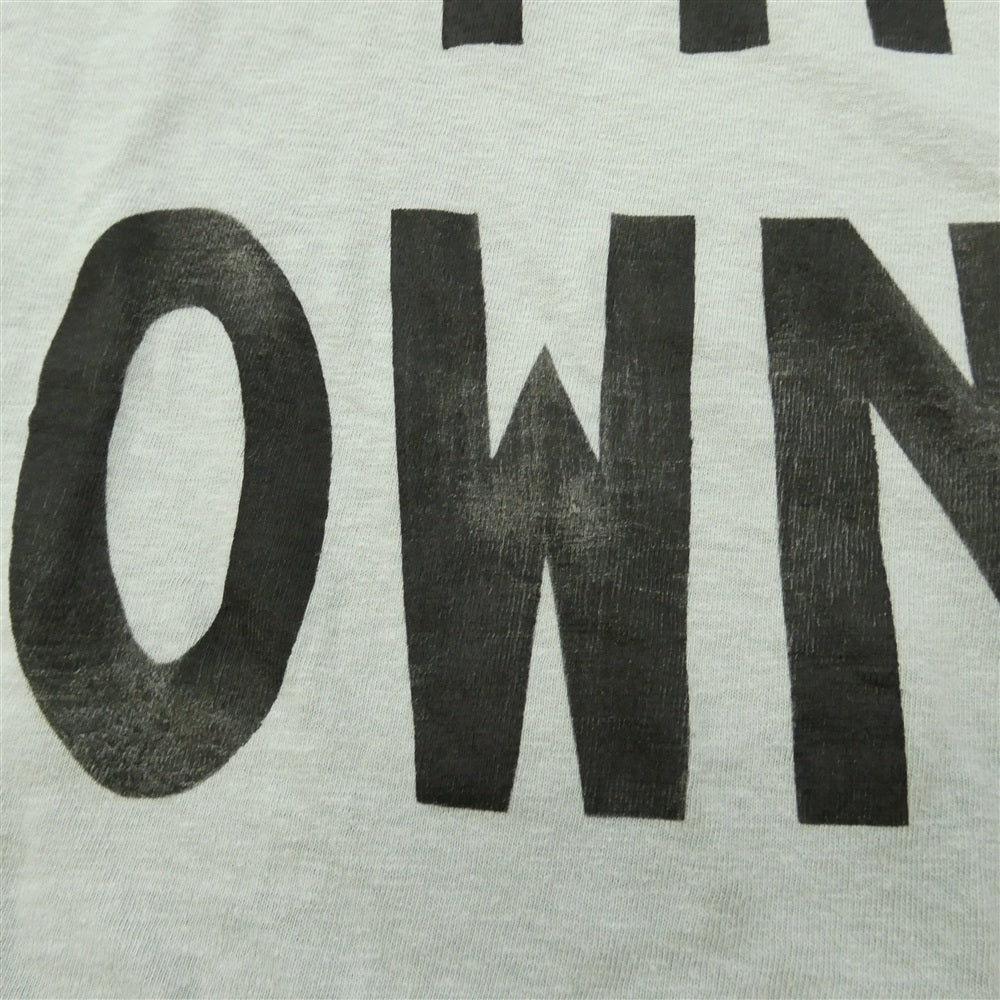 VISVIM ビズビム 21AW 0121205010024 JUMBO TEE S/S OWN MAN 天竺 手刷り シゴキ染め 半袖 Tシャツ グリーン系 4【中古】