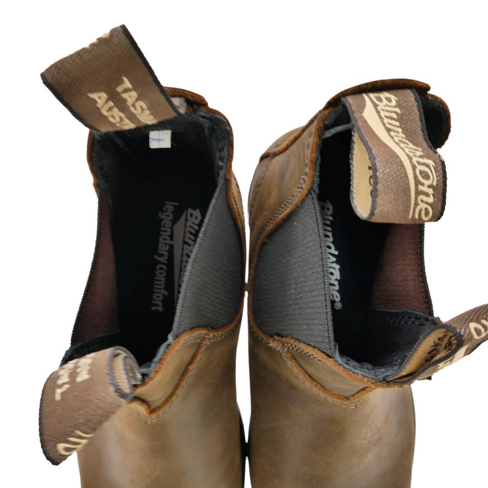 ブランドストーン 1609 ELASTIC SIDED Leather Chelsea Lug Boots スエード レザー サイドゴア チェルシー ショート ブーツ ブラウン系 UK3【極上美品】【中古】
