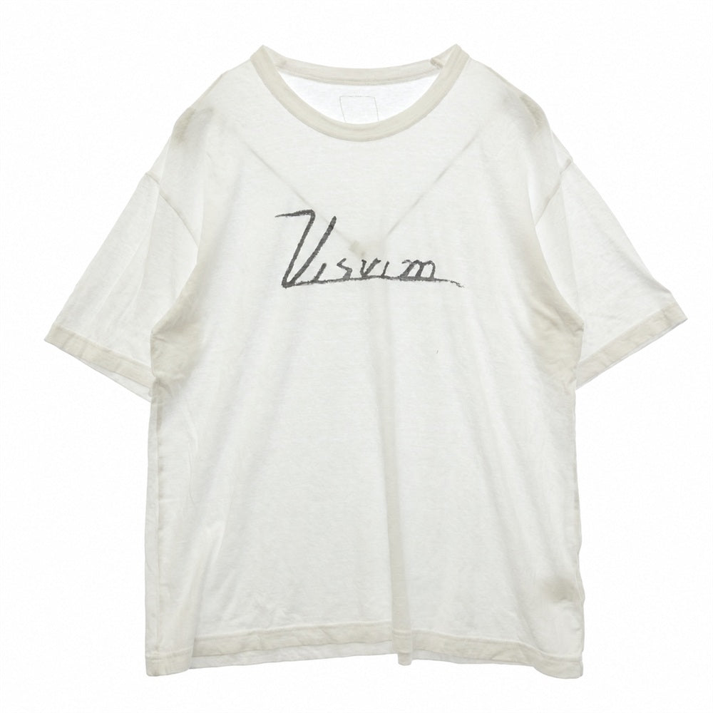 VISVIM ビズビム 25SS JUMBO TEE S/S プリント ジャンボ 半袖 Tシャツ ホワイト系 4【中古】