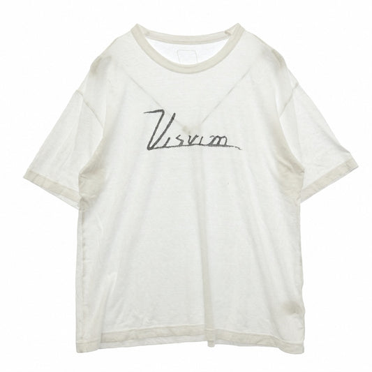 VISVIM ビズビム 25SS JUMBO TEE S/S プリント ジャンボ 半袖 Tシャツ ホワイト系 4【中古】