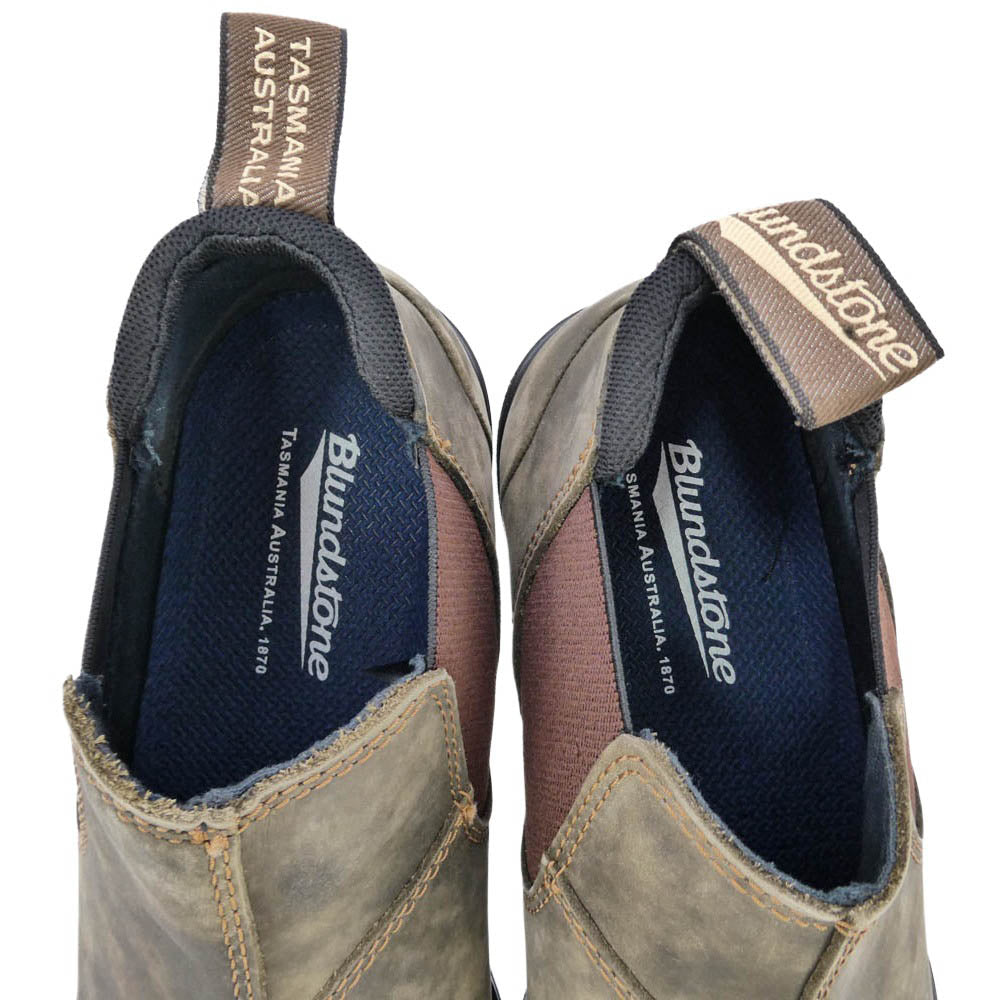 ブランドストーン 2036 SLIP ON SHOE チェルシー サイドゴア ローカット スリッポン ブーツ カーキ系 ブラウン系 UK7【新古品】【未使用】【中古】