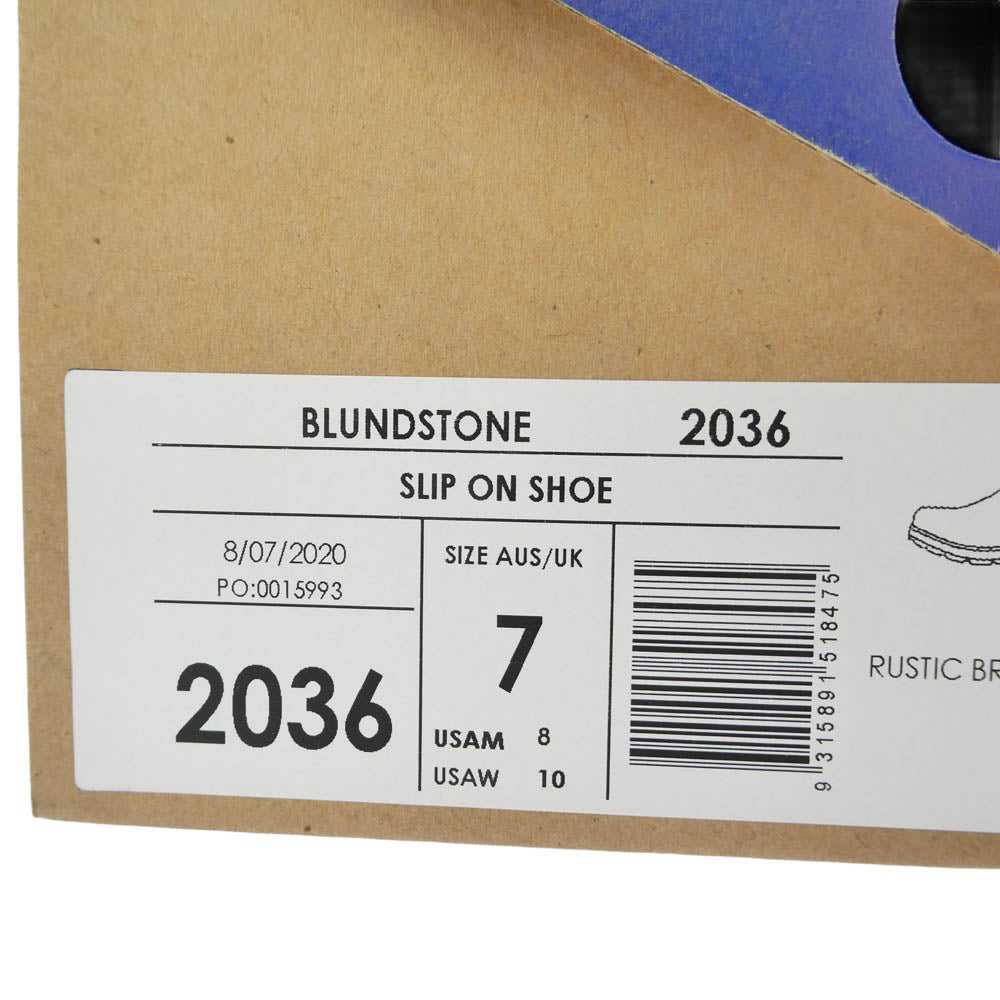 ブランドストーン 2036 SLIP ON SHOE チェルシー サイドゴア ローカット スリッポン ブーツ カーキ系 ブラウン系 UK7【新古品】【未使用】【中古】
