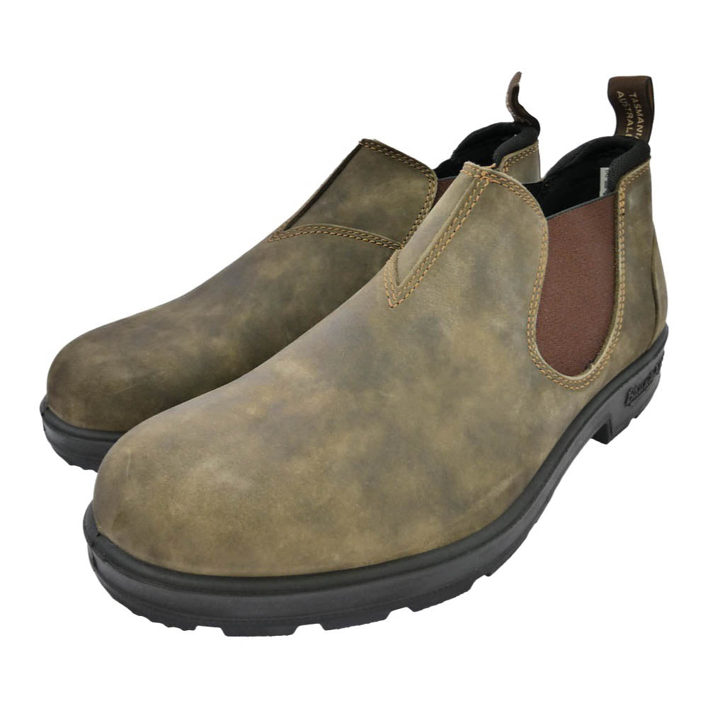 ブランドストーン 2036 SLIP ON SHOE チェルシー サイドゴア ローカット スリッポン ブーツ カーキ系 ブラウン系 UK10【極上美品】【中古】