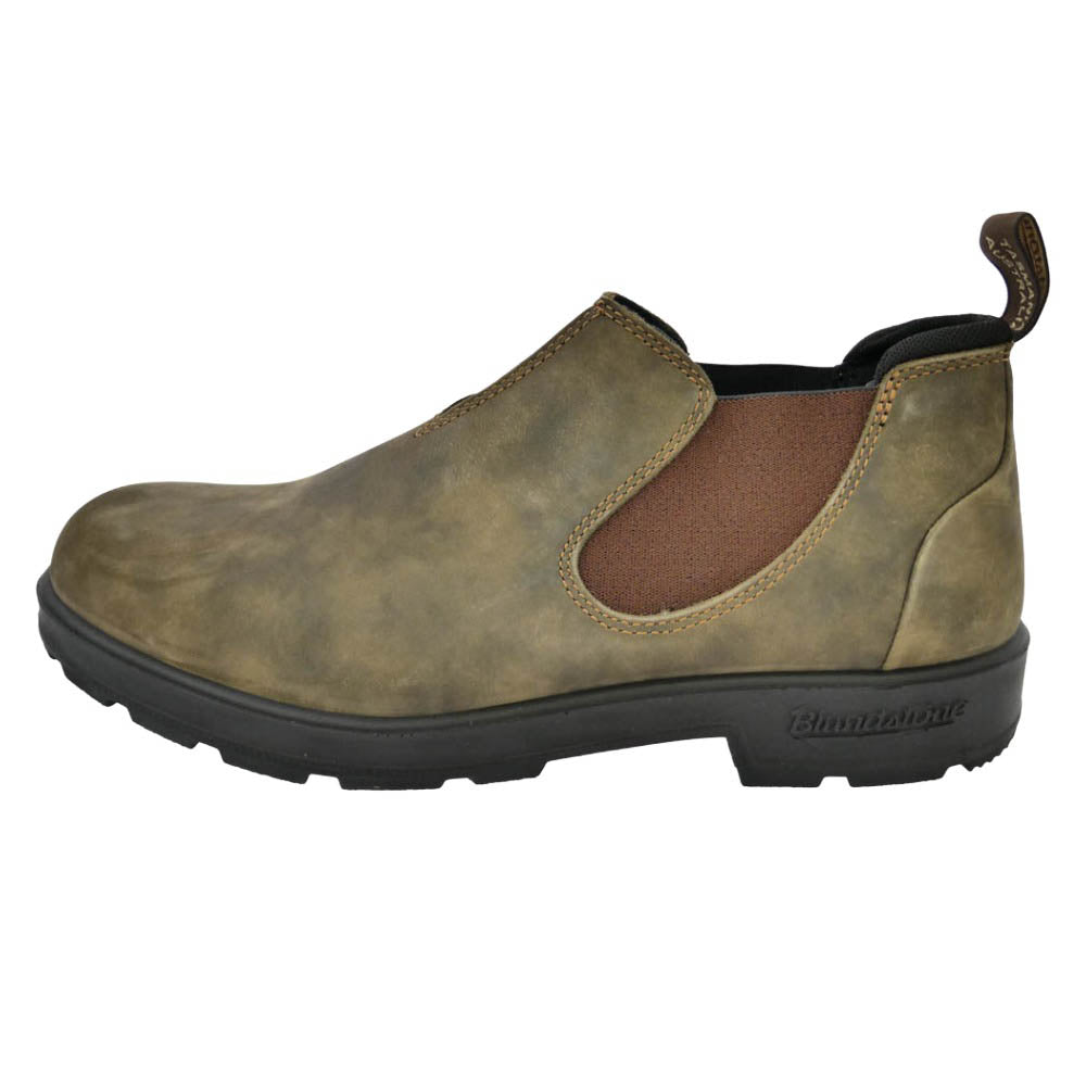 ブランドストーン 2036 SLIP ON SHOE チェルシー サイドゴア ローカット スリッポン ブーツ カーキ系 ブラウン系 UK10【極上美品】【中古】