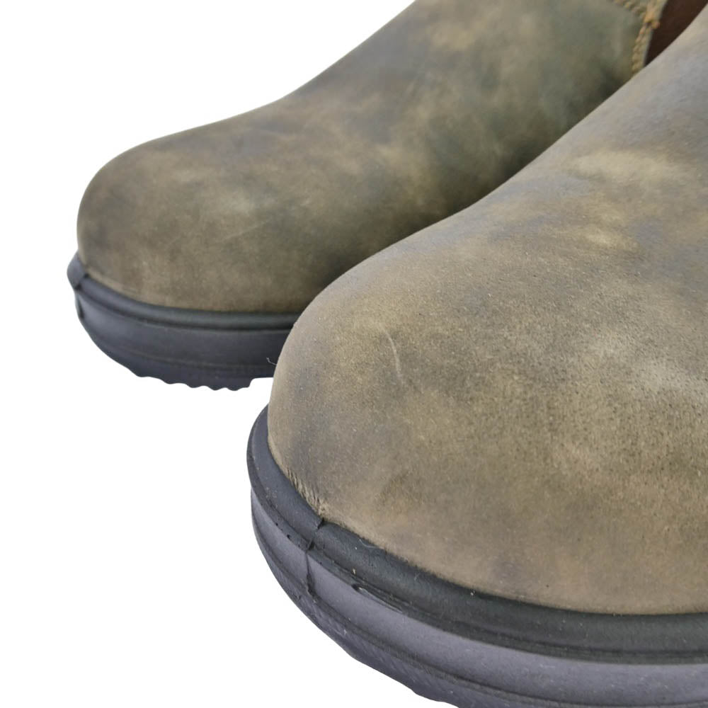 ブランドストーン 2036 SLIP ON SHOE チェルシー サイドゴア ローカット スリッポン ブーツ カーキ系 ブラウン系 UK10【極上美品】【中古】