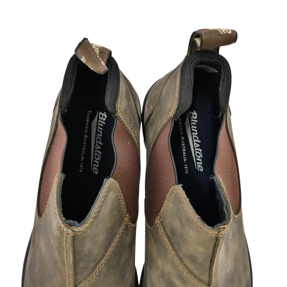 ブランドストーン 2036 SLIP ON SHOE チェルシー サイドゴア ローカット スリッポン ブーツ カーキ系 ブラウン系 UK10【極上美品】【中古】