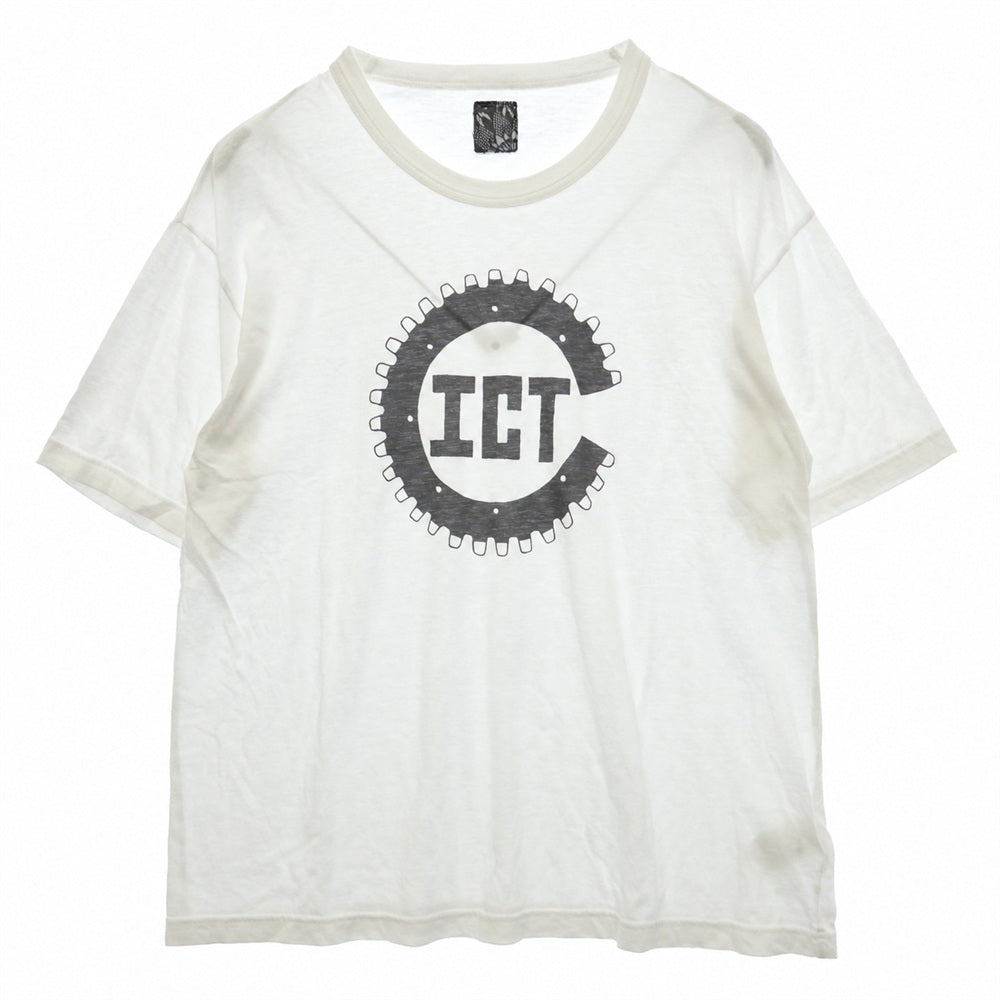 VISVIM ビズビム 2024 0224905010009 Indigo Camping Trailer JUMBO TEE S/S ICT プリント Tシャツ ホワイト系 4【中古】
