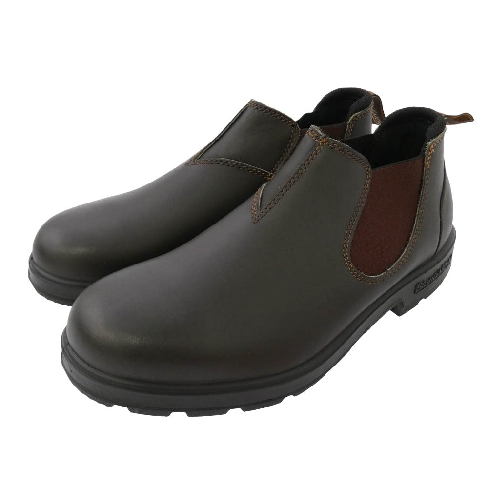 ブランドストーン 2038 SLIP ON SHOE チェルシー サイドゴア レザー ローカット スリッポン ブーツ ブラック系 UK8【極上美品】【中古】