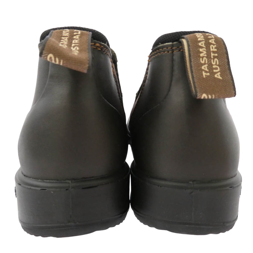 ブランドストーン 2038 SLIP ON SHOE チェルシー サイドゴア レザー ローカット スリッポン ブーツ ブラック系 UK8【極上美品】【中古】