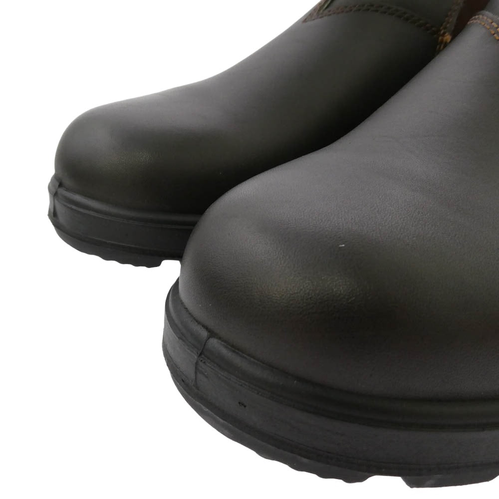 ブランドストーン 2038 SLIP ON SHOE チェルシー サイドゴア レザー ローカット スリッポン ブーツ ブラック系 UK8【極上美品】【中古】