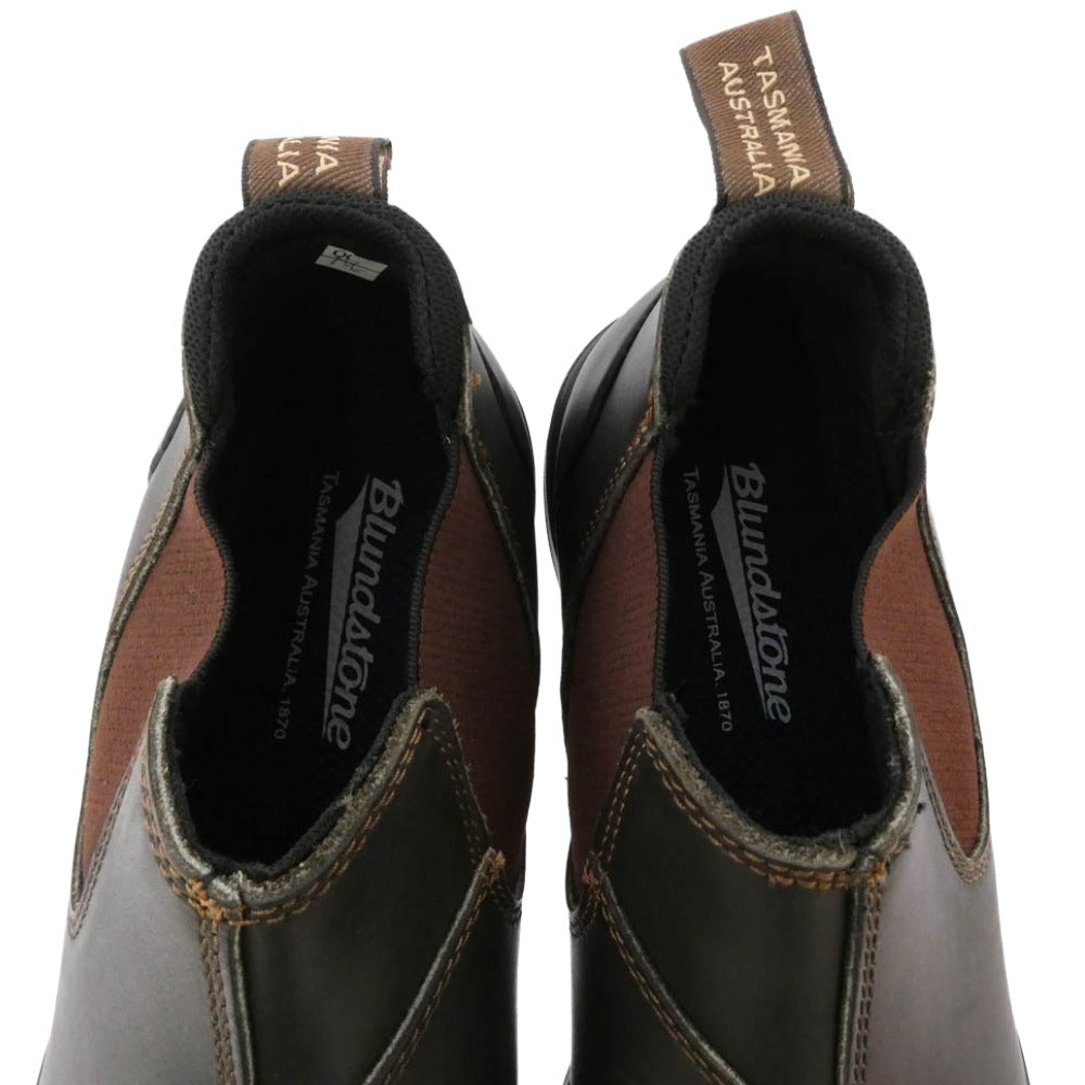 ブランドストーン 2038 SLIP ON SHOE チェルシー サイドゴア レザー ローカット スリッポン ブーツ ブラック系 UK8【極上美品】【中古】
