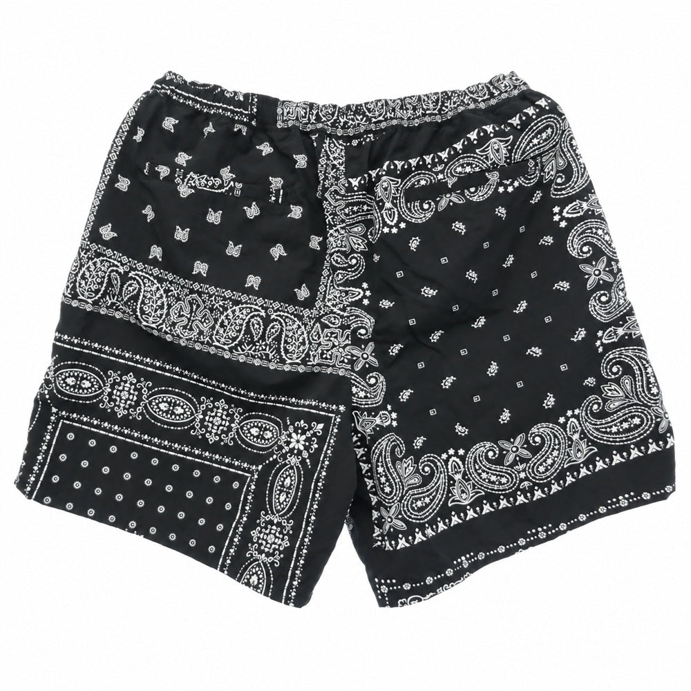 F.C.R.B. エフシーアールビー FCRB-260039 BANDANA NYLON EASY SHORTS バンダナ ナイロン イージー ショーツ ショートパンツ ブラック系 L【極上美品】【中古】