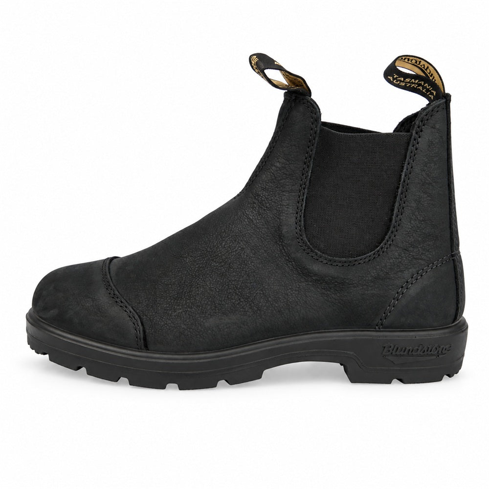 ブランドストーン 2547 ELASTIC SIDED Leather Chelsea Lug Boots スエード レザー サイドゴア チェルシー ショート ブーツ ブラック系 UK7【美品】【中古】