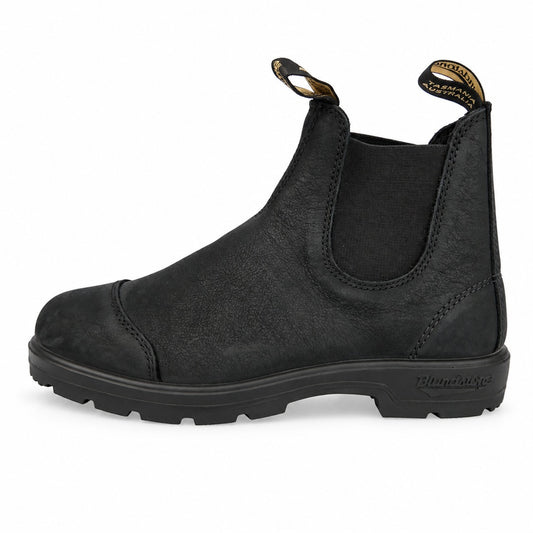 ブランドストーン 2547 ELASTIC SIDED Leather Chelsea Lug Boots スエード レザー サイドゴア チェルシー ショート ブーツ ブラック系 UK7【美品】【中古】