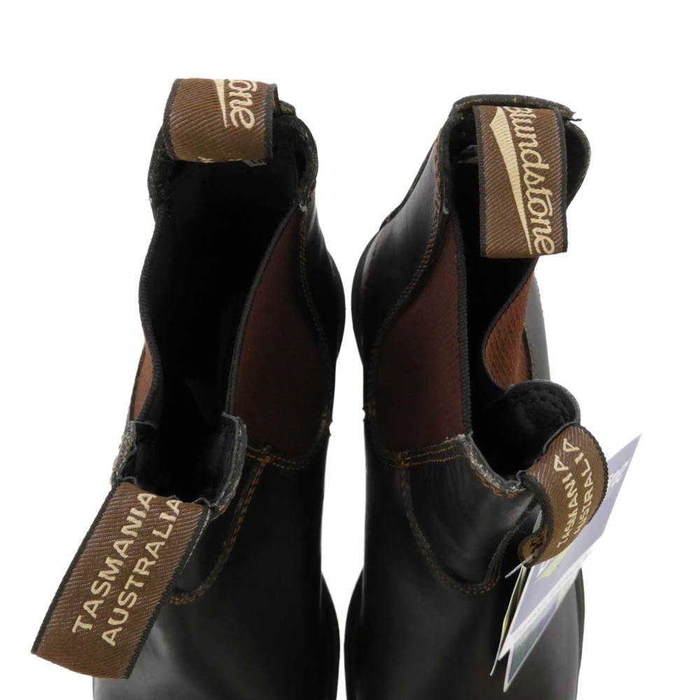 ブランドストーン 062 TPU DRESS Premium Leather Chelsea Lug Boots スエード レザー サイドゴア チェルシー ブーツ ブラック系 UK8【極上美品】【中古】