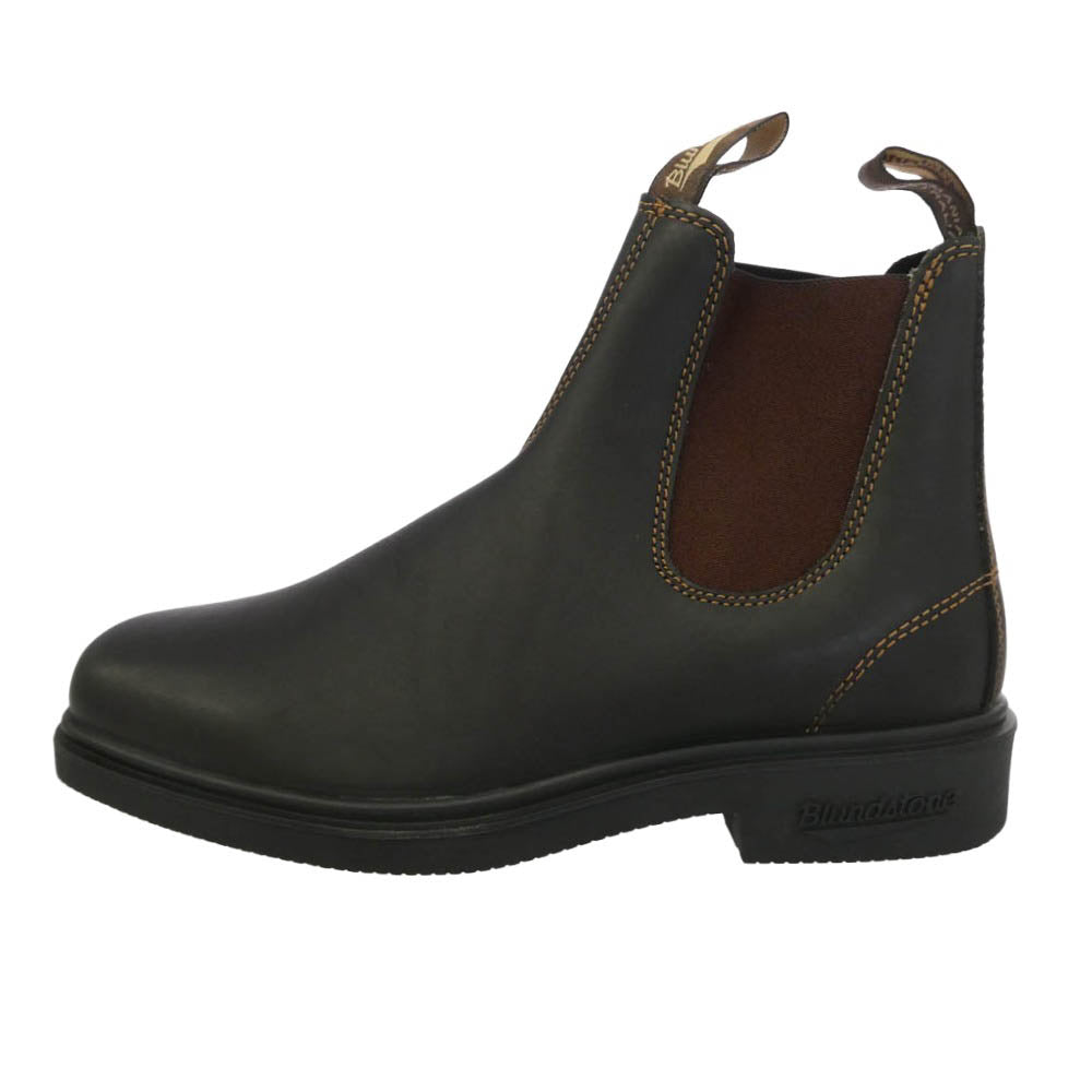ブランドストーン 062 TPU DRESS Premium Leather Chelsea Lug Boots スエード レザー サイドゴア チェルシー ブーツ ブラック系 ダークブラウン系 UK7【美品】【中古】