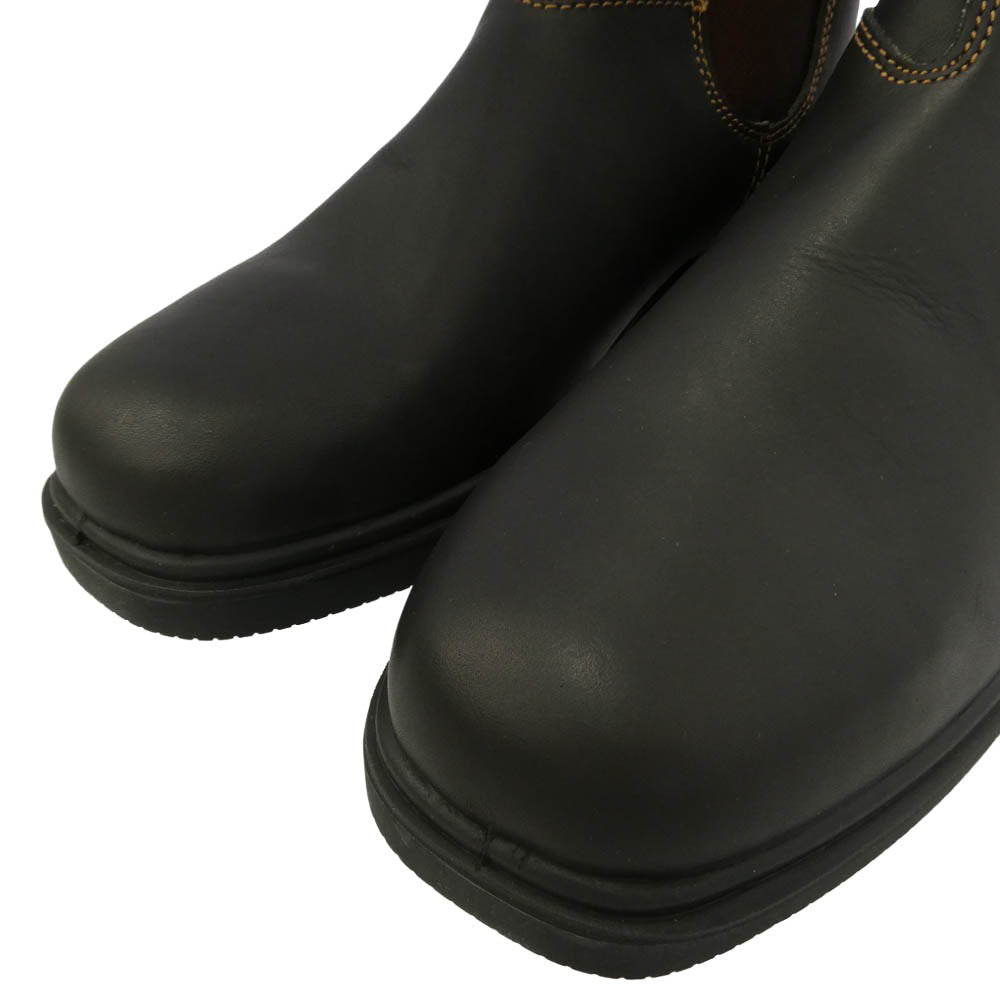 ブランドストーン 062 TPU DRESS Premium Leather Chelsea Lug Boots スエード レザー サイドゴア チェルシー ブーツ ブラック系 ダークブラウン系 UK7【美品】【中古】