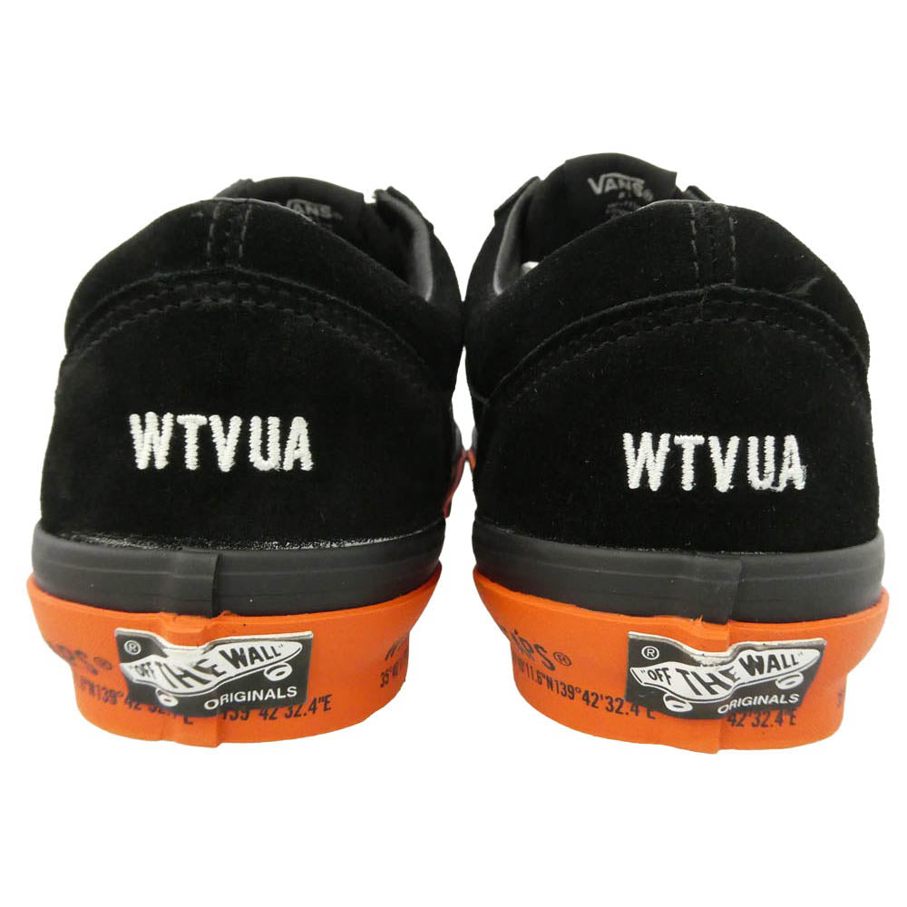 WTAPS ダブルタップス VANS バンズ VN0A4P3X20E1 x VANS バンズ OG Old Skool オールドスクール スエード レザー スニーカー ブラック系 オレンジ系 28cm【極上美品】【中古】