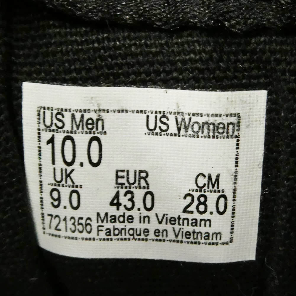 WTAPS ダブルタップス VANS バンズ VN0A4P3X20E1 x VANS バンズ OG Old Skool オールドスクール スエード レザー スニーカー ブラック系 オレンジ系 28cm【極上美品】【中古】