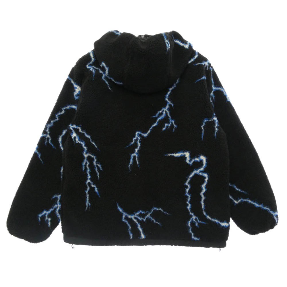 CHALLENGER チャレンジャー CLG-JK 025-012 THUNDERBOLT BOA HOODIE サンダーボルト ボア フーディー フリース ジャケット ブラック系 L【中古】