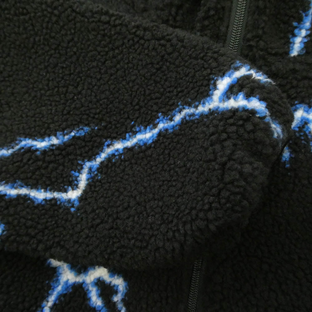 CHALLENGER チャレンジャー CLG-JK 025-012 THUNDERBOLT BOA HOODIE サンダーボルト ボア フーディー フリース ジャケット ブラック系 L【中古】
