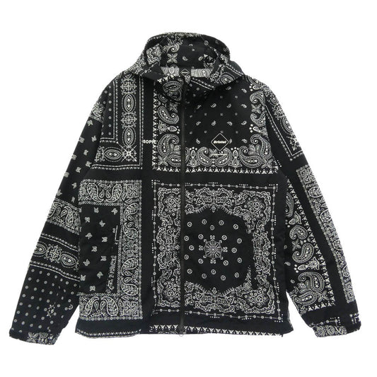 F.C.R.B. エフシーアールビー 26SS FCRB-260036 BANDANA NYLON HOODED BLOUSON バンダナ ナイロン フーデッド ブルゾン ジャケット ブラック系 XL【美品】【中古】