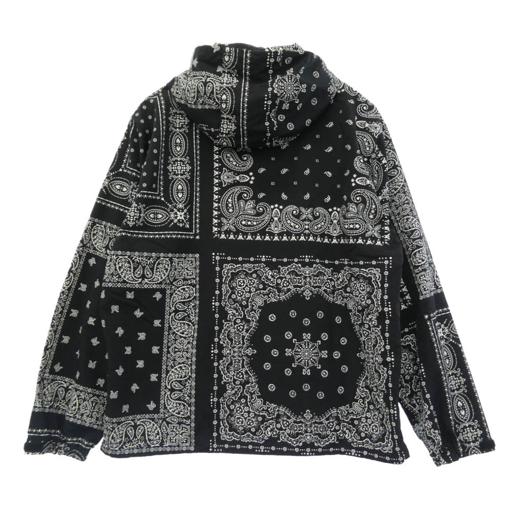F.C.R.B. エフシーアールビー 26SS FCRB-260036 BANDANA NYLON HOODED BLOUSON バンダナ ナイロン フーデッド ブルゾン ジャケット ブラック系 XL【美品】【中古】