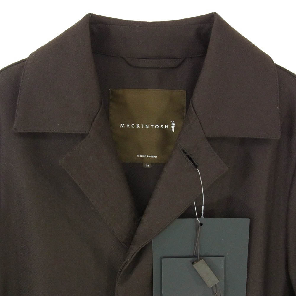 Mackintosh マッキントッシュ 比翼 ウール ジャケット ショートコート ブラウン系 38【中古】