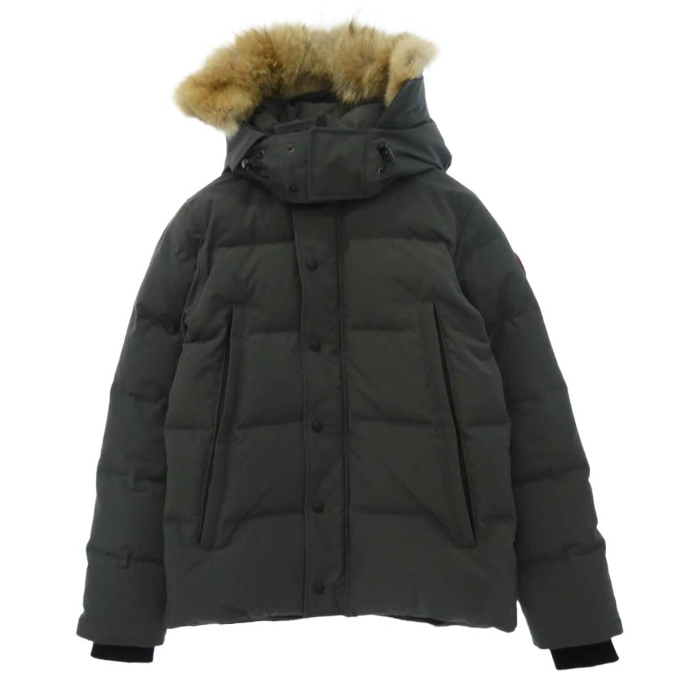CANADA GOOSE カナダグース 3808MA サザビーリーグタグ WYNDHAM ウィンダム ファー フード ダウン ジャケット グレー系 M【中古】