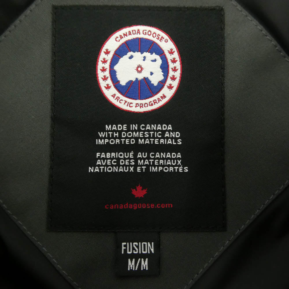 CANADA GOOSE カナダグース 3808MA サザビーリーグタグ WYNDHAM ウィンダム ファー フード ダウン ジャケット グレー系 M【中古】