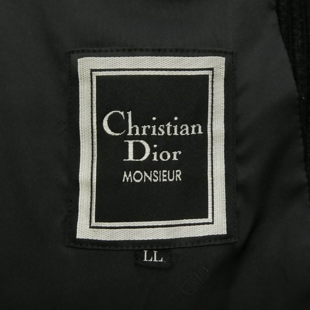 Christian Dior クリスチャンディオール BBS-1401-51 MONSIEUR ムッシュ コーデュロイ テーラードジャケット ブラック系 LL【中古】