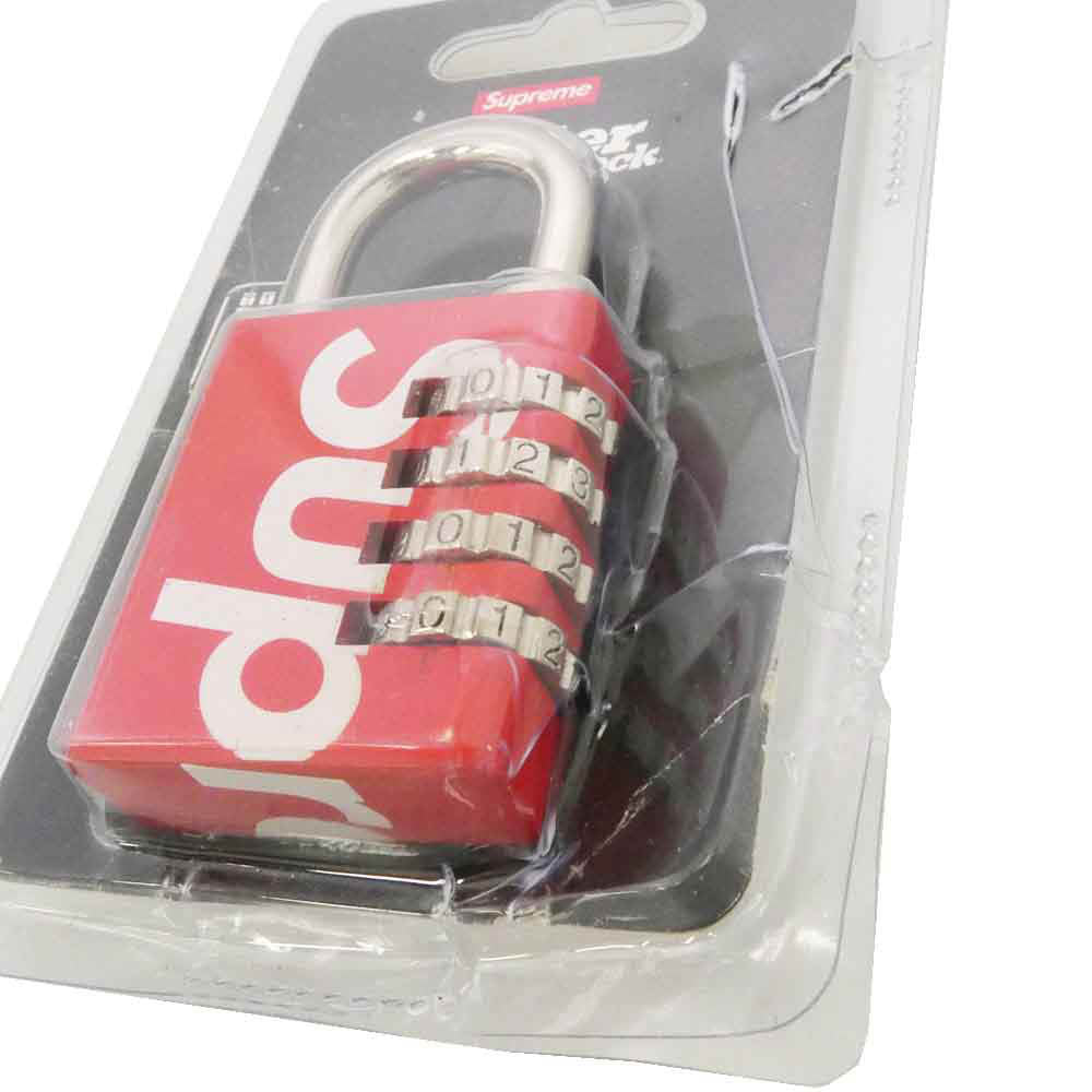 Supreme シュプリーム 19SS ×Master Lock Numeric Combination Lock マスターロック ヌメリックコンビネーションロック 鍵 南京錠 レッド系【中古】