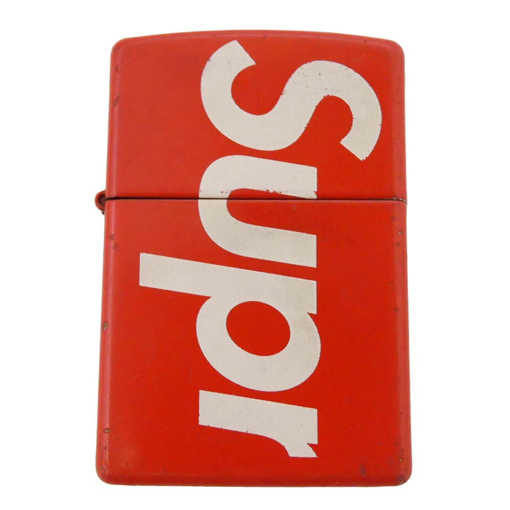 Supreme シュプリーム 21SS × ZIPPO Logo ロゴ ジッポ ライター レッド系【中古】