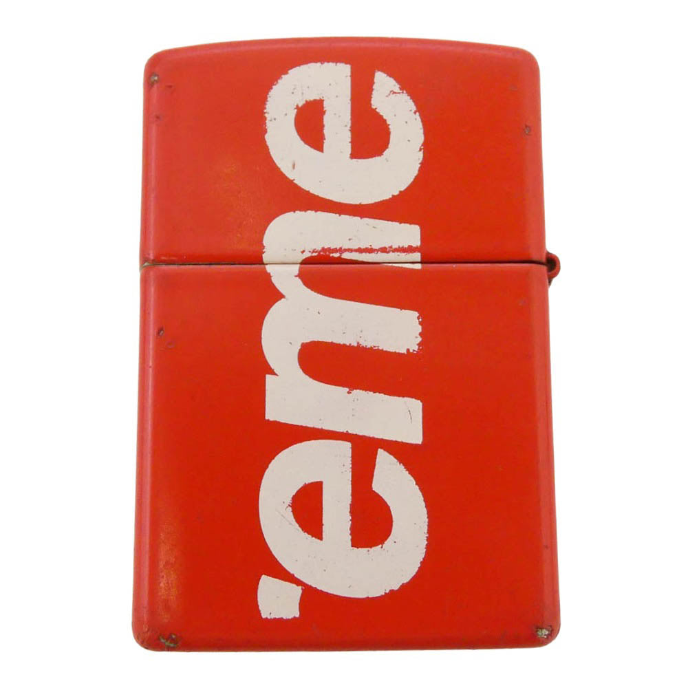 Supreme シュプリーム 21SS × ZIPPO Logo ロゴ ジッポ ライター レッド系【中古】